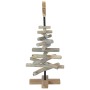 Árbol de Navidad con soporte Marrón 60 cm Madera de teca maciza en Decoración Festiva y Estacional | Comprar online en Foru.es