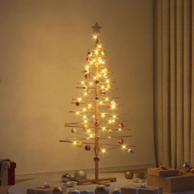 Árbol de Navidad de madera con soporte Marrón 150 cm Bambú en Decoración Festiva y Estacional | Comprar online en Foru.es
