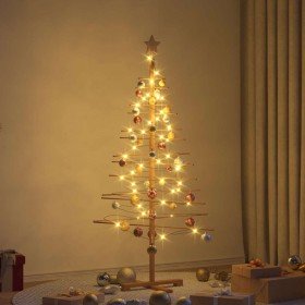 Árbol de Navidad de madera con soporte Marrón 150 cm Bambú en Decoración Festiva y Estacional | Comprar online en Foru.es