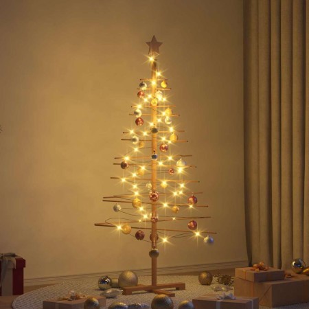 Árbol de Navidad de madera con soporte Marrón 150 cm Bambú en Decoración Festiva y Estacional | Comprar online en Foru.es