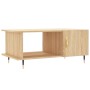 Mesa de centro madera contrachapada roble Sonoma 90x50x40 cm de vidaXL, Mesas de centro - Ref: Foro24-829471, Precio: 43,67 €...