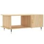 Mesa de centro madera contrachapada roble Sonoma 90x50x40 cm de vidaXL, Mesas de centro - Ref: Foro24-829471, Precio: 43,31 €...