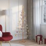 Árbol de Navidad de madera con soporte Marrón 180 cm Bambú en Decoración Festiva y Estacional | Comprar online en Foru.es