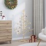 Árbol de Navidad de madera Natural 125 cm Madera maciza de pino en Decoración Festiva y Estacional | Comprar online en Foru.es