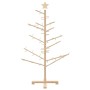 Árbol de Navidad de madera Natural 125 cm Madera maciza de pino en Decoración Festiva y Estacional | Comprar online en Foru.es