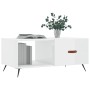 Mesa de centro madera contrachapada blanco brillo 90x50x40 cm de vidaXL, Mesas de centro - Ref: Foro24-829182, Precio: 43,74 ...