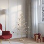 Árbol de Navidad de madera Natural 150 cm Madera maciza de pino en Decoración Festiva y Estacional | Comprar online en Foru.es