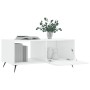 Mesa de centro madera contrachapada blanco brillo 90x50x40 cm de vidaXL, Mesas de centro - Ref: Foro24-829182, Precio: 43,74 ...