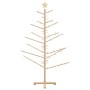 Árbol de Navidad de madera Natural 150 cm Madera maciza de pino en Decoración Festiva y Estacional | Comprar online en Foru.es