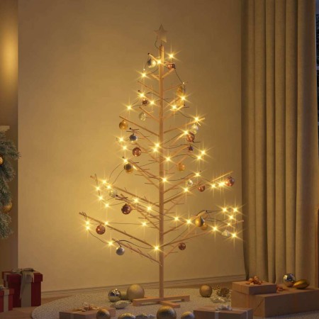 Árbol de Navidad de madera Natural 180 cm Madera maciza de pino en Decoración Festiva y Estacional | Comprar online en Foru.es