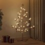 Árbol de Navidad de madera Marrón 125 cm Madera maciza de pino en Decoración Festiva y Estacional | Comprar online en Foru.es