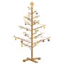 Árbol de Navidad de madera Marrón 125 cm Madera maciza de pino en Decoración Festiva y Estacional | Comprar online en Foru.es