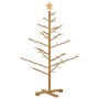 Árbol de Navidad de madera Marrón 125 cm Madera maciza de pino en Decoración Festiva y Estacional | Comprar online en Foru.es