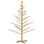 Árbol de Navidad de madera Marrón 150 cm Madera maciza de pino en Decoración Festiva y Estacional | Comprar online en Foru.es