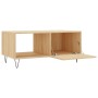 Mesa de centro madera contrachapada roble Sonoma 90x50x40 cm de vidaXL, Mesas de centro - Ref: Foro24-829207, Precio: 46,42 €...