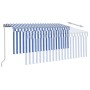 Toldo manual retráctil con persiana y LED azul y blanco 3x2,5 m en Toldos | Comprar online en Foru.es