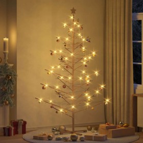 Árbol de Navidad de madera Marrón 210 cm Madera maciza de pino en Decoración Festiva y Estacional | Comprar online en Foru.es