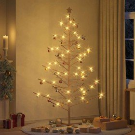 Árbol de Navidad de madera Marrón 210 cm Madera maciza de pino en Decoración Festiva y Estacional | Comprar online en Foru.es