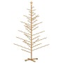 Árbol de Navidad de madera Marrón 210 cm Madera maciza de pino en Decoración Festiva y Estacional | Comprar online en Foru.es