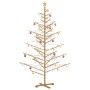 Árbol de Navidad de madera Marrón 210 cm Madera maciza de pino en Decoración Festiva y Estacional | Comprar online en Foru.es
