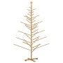 Árbol de Navidad de madera Marrón 210 cm Madera maciza de pino en Decoración Festiva y Estacional | Comprar online en Foru.es