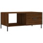 Mesa de centro madera contrachapada roble marrón 90x50x40 cm de vidaXL, Mesas de centro - Ref: Foro24-829227, Precio: 50,42 €...