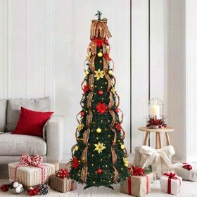 Árbol de Navidad artificial con 150 LED Verde 180 cm PVC en Decoración Festiva y Estacional | Comprar online en Foru.es