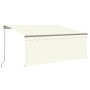 Toldo manual retráctil con persiana y LED crema 3x2,5m en Toldos | Comprar online en Foru.es