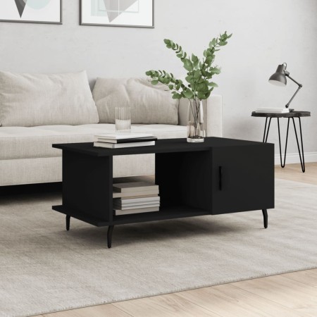 Mesa de centro madera contrachapada negro 90x50x40 cm de vidaXL, Mesas de centro - Ref: Foro24-829501, Precio: 48,58 €, Descu...