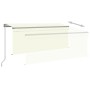 Toldo manual retráctil con persiana y LED crema 3x2,5m en Toldos | Comprar online en Foru.es
