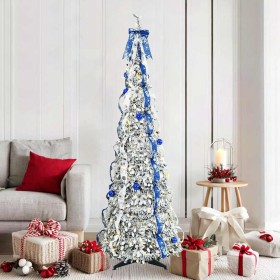 Árbol de Navidad artificial con 150 LED con soporte 180 cm PVC en Decoración Festiva y Estacional | Comprar online en Foru.es