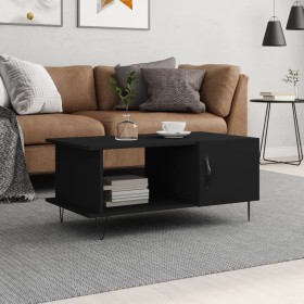 Mesa de centro madera contrachapada negro 90x50x40 cm de vidaXL, Mesas de centro - Ref: Foro24-829485, Precio: 48,59 €, Descu...