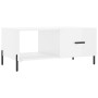 Mesa de centro madera contrachapada blanco brillo 90x50x40 cm de vidaXL, Mesas de centro - Ref: Foro24-829222, Precio: 50,58 ...