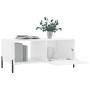 Mesa de centro madera contrachapada blanco brillo 90x50x40 cm de vidaXL, Mesas de centro - Ref: Foro24-829222, Precio: 50,58 ...