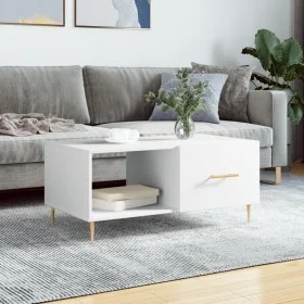 Mesa de centro madera contrachapada blanco 90x50x40 cm de vidaXL, Mesas de centro - Ref: Foro24-829196, Precio: 47,35 €, Desc...