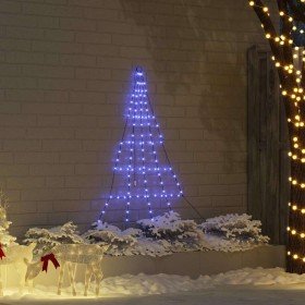Árbol de Navidad LED con estacas de tierra Azul 182 cm Metal en Decoración Festiva y Estacional | Comprar online en Foru.es