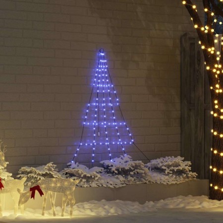 Árbol de Navidad LED con estacas de tierra Azul 182 cm Metal en Decoración Festiva y Estacional | Comprar online en Foru.es