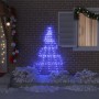 Árbol de Navidad LED con estacas de tierra Azul 182 cm Metal en Decoración Festiva y Estacional | Comprar online en Foru.es