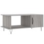 Mesa de centro madera contrachapada gris Sonoma 90x50x40 cm de vidaXL, Mesas de centro - Ref: Foro24-829490, Precio: 61,99 €,...