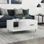 Glossy white plywood coffee table 90x50x40 cm by vidaXL, Coffee table - Ref: Foro24-829206, Price: 49,46 €, Discount: %