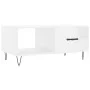 Glossy white plywood coffee table 90x50x40 cm by vidaXL, Coffee table - Ref: Foro24-829206, Price: 49,46 €, Discount: %