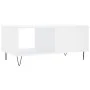 Glossy white plywood coffee table 90x50x40 cm by vidaXL, Coffee table - Ref: Foro24-829206, Price: 49,46 €, Discount: %