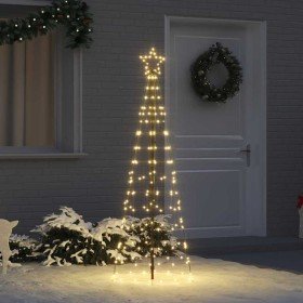 Árbol de Navidad LED con estacas de tierra Dorado 250 cm Hierro en Decoración Festiva y Estacional | Comprar online en Foru.es