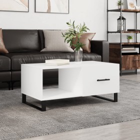 Mesa de centro madera contrachapada blanco 90x50x40 cm de vidaXL, Mesas de centro - Ref: Foro24-829236, Precio: 65,10 €, Desc...