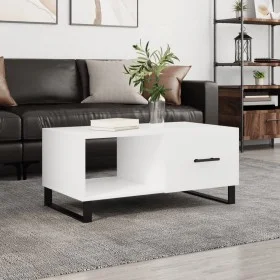 Mesa de centro madera contrachapada blanco 90x50x40 cm de vidaXL, Mesas de centro - Ref: Foro24-829236, Precio: 64,30 €, Desc...