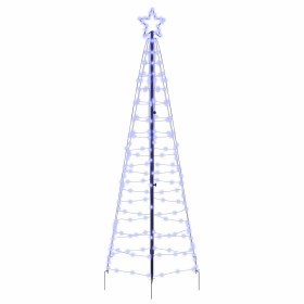 Árbol de Navidad LED con estacas de tierra Azul 250 cm Hierro en Decoración Festiva y Estacional | Comprar online en Foru.es