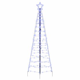 Árbol de Navidad LED con estacas de tierra Azul 250 cm Hierro en Decoración Festiva y Estacional | Comprar online en Foru.es