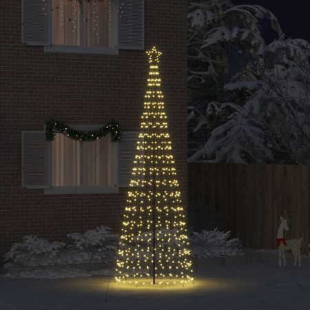 Árbol de Navidad LED con estacas de tierra Dorado 400 cm Hierro en Decoración Festiva y Estacional | Comprar online en Foru.es