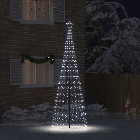 Árbol de Navidad LED con estacas de tierra Frío 400 cm Hierro en Decoración Festiva y Estacional | Comprar online en Foru.es
