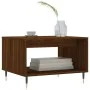 Mesa de centro madera de ingeniería marrón roble 60x50x40 cm de vidaXL, Mesas de centro - Ref: Foro24-829251, Precio: 42,59 €...